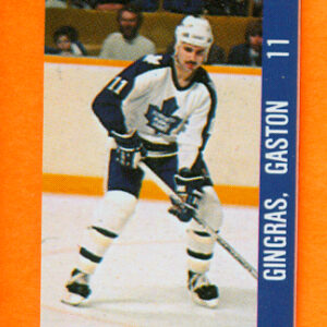 1983 Souhaits Renaissance Cards #60 Maple Leafs- Gaston Gingras