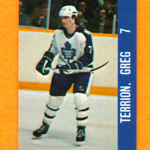 1983 Souhaits Renaissance Cards #66 Maple Leafs- Greg Terrion