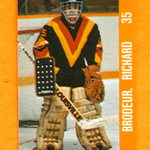 1983 Souhaits Renaissance Cards #72 Canucks- Richard Brodeur