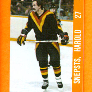 1983 Souhaits Renaissance Cards #74 Canucks- Harold Snepsts