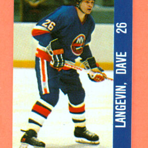 1983 Souhaits Renaissance Cards #104 Islanders- Dave Langevin