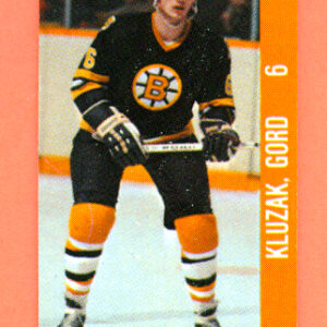 1983 Souhaits Renaissance Cards #138 Bruins- Gord Kluzak