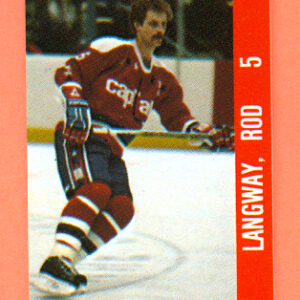 1983 Souhaits Renaissance Cards #153 Capitals- Rod Langway