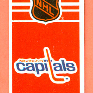 1983 Souhaits Renaissance Cards #154 Capitals- Logo