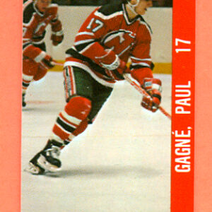 1983 Souhaits Renaissance Cards #171 Devils- Paul Gagne