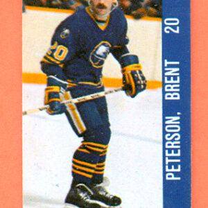 1983 Souhaits Renaissance Cards #184 Sabres- Brent-Ronald Peterson