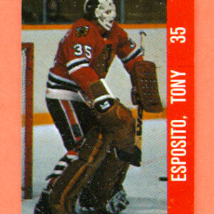 1983 Souhaits Renaissance Cards #212 Blackhawks- Tony Esposito