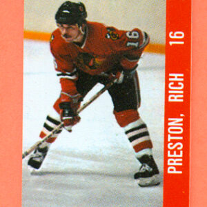 1983 Souhaits Renaissance Cards #219 Blackhawks- Rich Preston