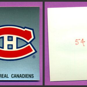 1987 PANINI 1 of 1 PROOF #54- Logo