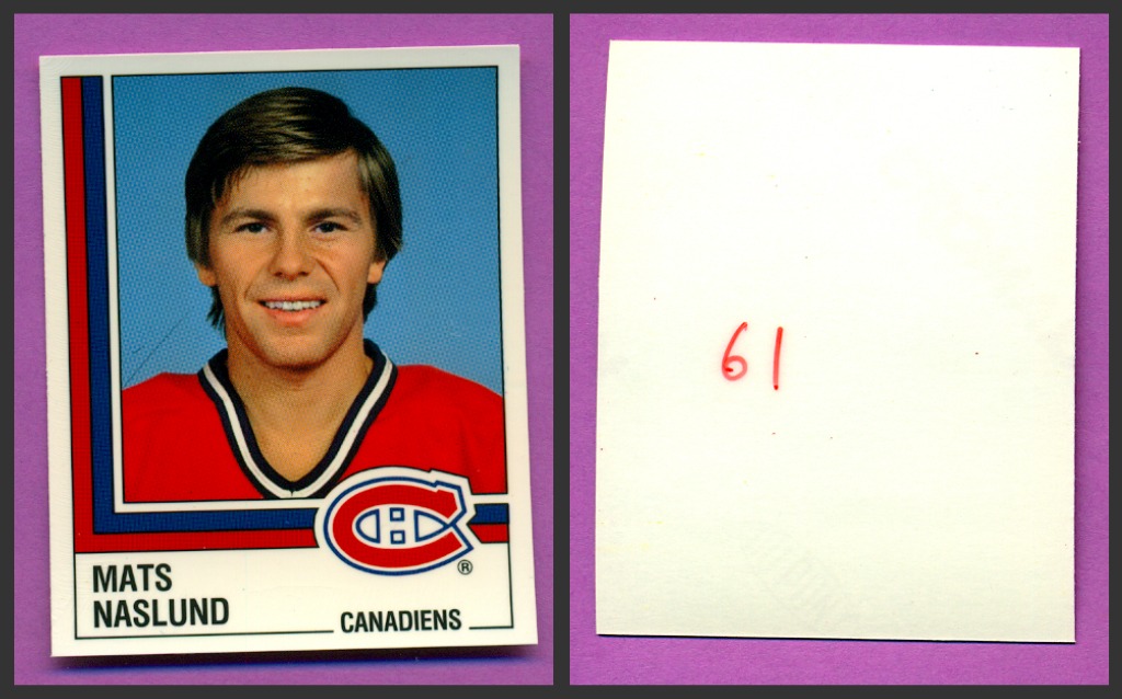 1987 PANINI 1 of 1 PROOF #61-Mats Naslund