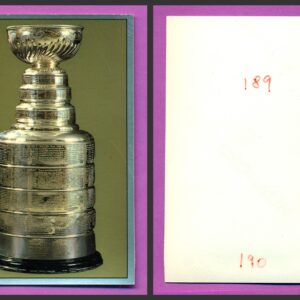 1987 PANINI 1 of 1 PROOF #189-Stanley Cup