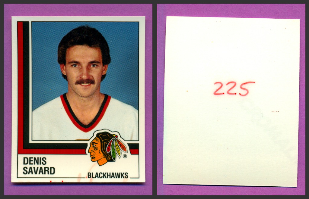 1987 PANINI 1 of 1 PROOF #225-Denis Savard