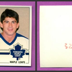 1987 PANINI 1 of 1 PROOF #328-Rick Vaive