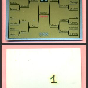 1988 PANINI 1 of 1 PROOF #1-Stanley Cup