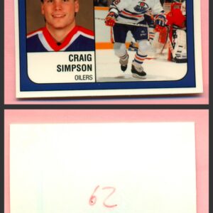 1988 PANINI 1 of 1 PROOF #62-Craig Simpson
