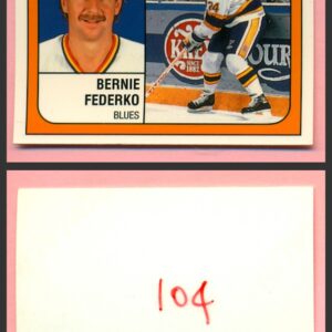 1988 PANINI 1 of 1 PROOF #104-Bernie Federko