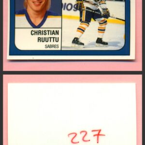 1988 PANINI 1 of 1 PROOF #227-Christian Ruuttu