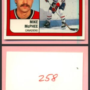 1988 PANINI 1 of 1 PROOF #258-Mike McPhee