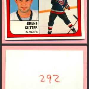 1988 PANINI 1 of 1 PROOF #292-Brent Sutter