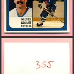 1988 PANINI 1 of 1 PROOF #355-Michel Goulet