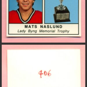 1988 PANINI 1 of 1 PROOF #406-Mats Naslund