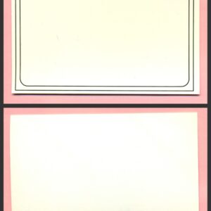 1988 PANINI 1 of 1 PROOF #410- Blank Panel of Double Sticker