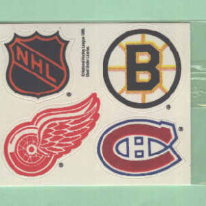 1988 Post #2- NHL Bruins Red Wings Canadiens Logo