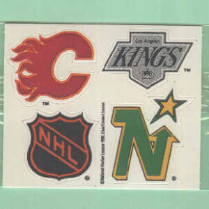 1988 Post #4- Flames Kings NHL North Stars Logo
