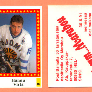 1991 Semic Finland #6-Hannu Virta