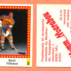 1991 Semic Finland #50-Kent Nilsson