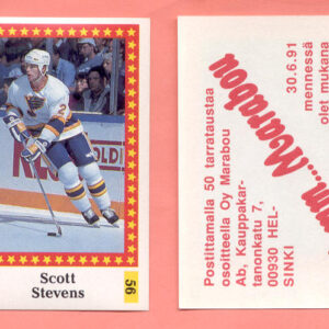 1991 Semic Finland #56-Scott Stevens