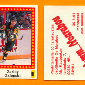 1991 Semic Finland #60-Zarley Zalapski