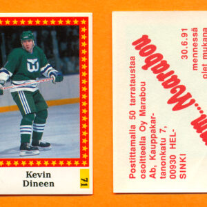 1991 Semic Finland #71-Kevin Dineen