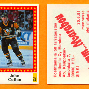 1991 Semic Finland #72-John Cullen