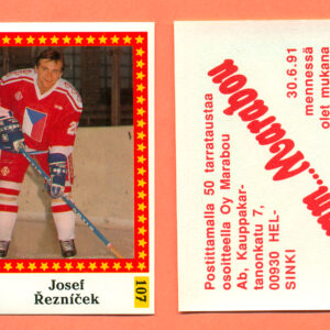 1991 Semic Finland #107-Josef Reznicek