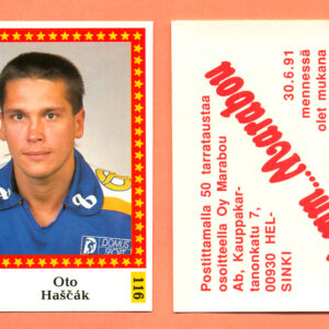 1991 Semic Finland #116-Oto Hascak
