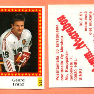 1991 Semic Finland #175-Georg Franz