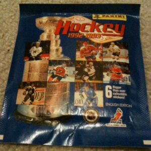 1992 Panini EMPTY (No stickers inside) NHL sticker pack
