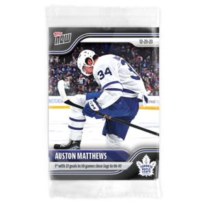 2023-24 TOPPS NOW  #69- Auston Matthews 4 (1 of 318)