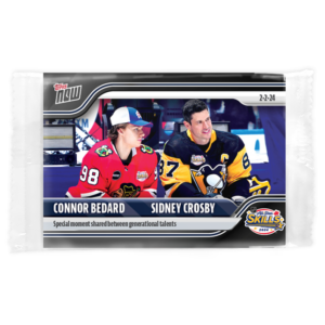2023-24 TOPPS NOW  #107- Connor Bedard 10/ Sidney Crosby 6 (1 of 8016)