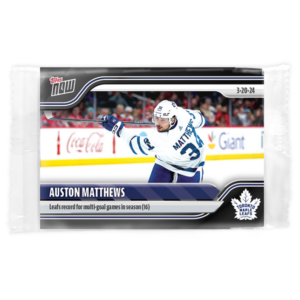 2023-24 TOPPS NOW  #150- Auston Matthews 9 (1 of 190)