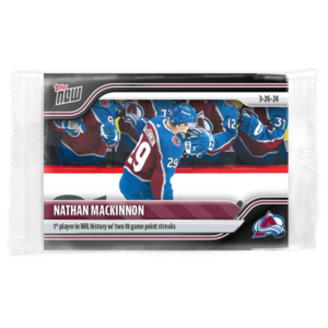 2023-24 TOPPS NOW  #154- Nathan MacKinnon 7 (1 of 180)