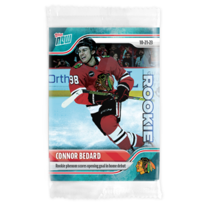 2023-24 TOPPS NOW /10 Blue Ice Parallel #15- Connor Bedard 3 (1 of 10)