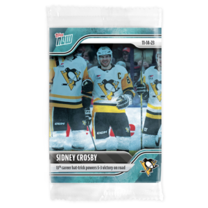 2023-24 TOPPS NOW /10 Blue Ice Parallel  #35- Sidney Crosby 3 (1 of 10)