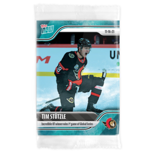 2023-24 TOPPS NOW /10 Blue Ice Parallel  #37- Tim Stutzle (1 of 10)