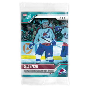 2023-24 TOPPS NOW /10 Blue Ice Parallel  #41- Cale Makar (1 of 10)