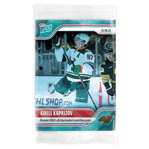 2023-24 TOPPS NOW /10 Blue Ice Parallel  #65- Kirill Kaprizov (1 of 10)