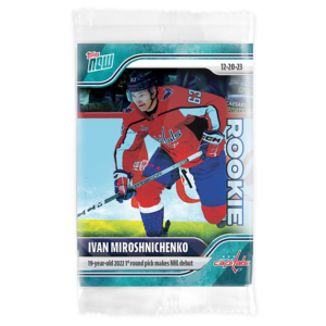 2023-24 TOPPS NOW /10 Blue Ice Parallel  #66- Ivan Miroshnichenko (1 of 10)
