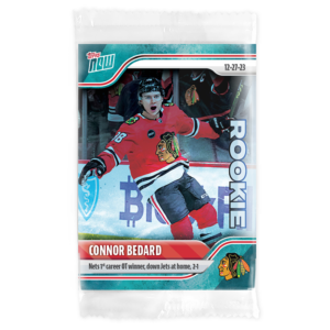2023-24 TOPPS NOW /10 Blue Ice Parallel  #72- Connor Bedard 9 (1 of 10)