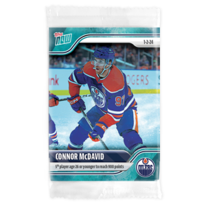 2023-24 TOPPS NOW /10 Blue Ice Parallel  #78- Connor McDavid 2 (1 of 10)